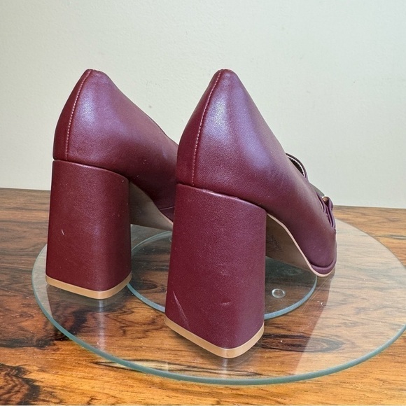 Nordstrom Rack Oslo Block Heel Pump in Burgundy - Picture 9 of 16